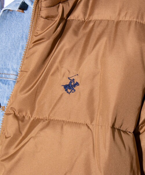 BEVERLY HILLS POLO CLUB(ビバリーヒルズポロクラブ)の「【BEVERLY HILLS POLO CLUB】PADDED 中綿ブルゾン ワンポイント刺繍(ダウンジャケット/コート・メンズ・キャメル/ブルー/ブラック/カーキ/ライトグレー・M/XL/L)」の21枚目の写真