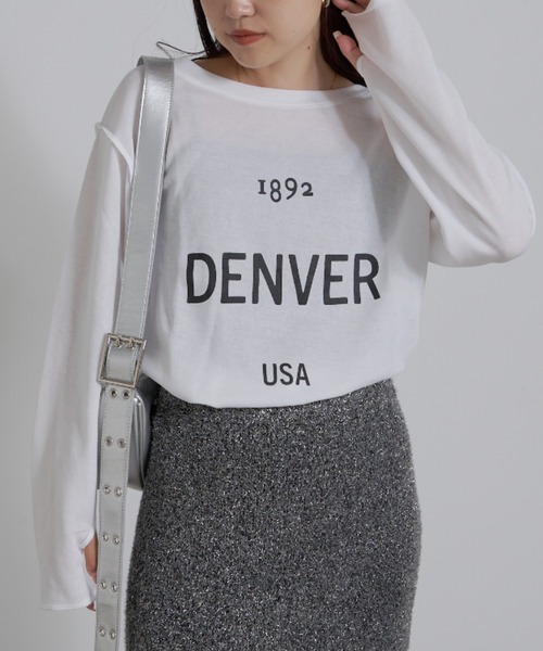 CIAOPANIC TYPY（チャオパニックティピー）の「シアースムースアソートプリントTEE（Tシャツ/カットソー・レディース・チャコールグレー/アイボリー/グレー系その他/ホワイト・ONE SIZE）」の16枚目の写真