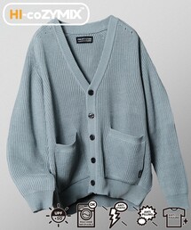 FREAK’S STORE/フリークスストア Hi-coZYMIX 畔編みカーディガン /リラックスフィット