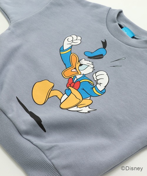 セール】ドナルドダック プリント裏毛トレーナー（スウェット