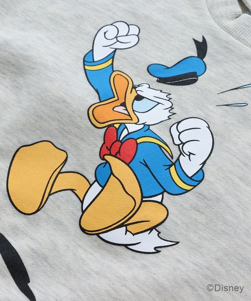 セール】ドナルドダック プリント裏毛トレーナー（スウェット