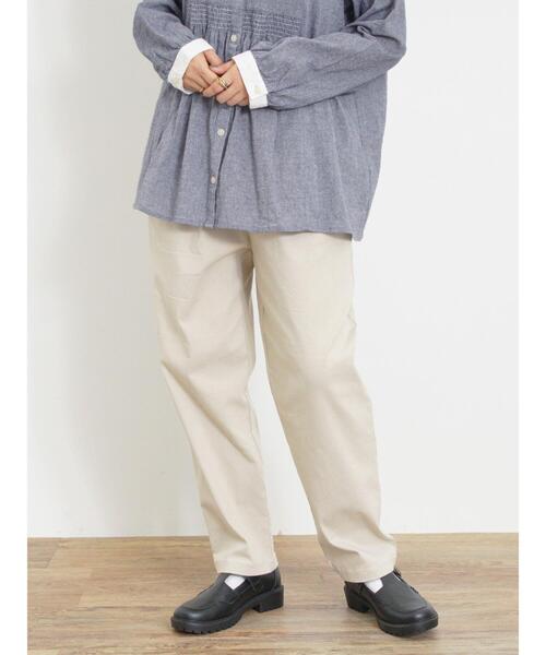 Samansa Mos2(サマンサ モスモス)の「【Lサイズ WEB限定】ストレッチテーパードパンツ(その他パンツ・レディース・ブラウン/カーキ/ブラック/ベージュ・M/L)」の3枚目の写真