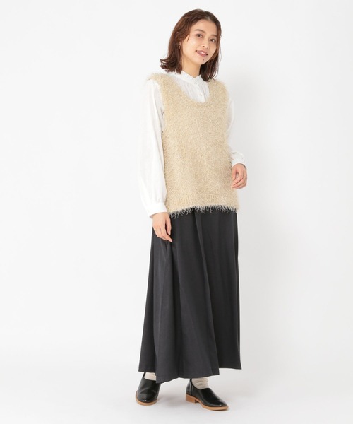 セール】3ゲージフサフサヤーンベスト（ベスト）｜studio CLIP