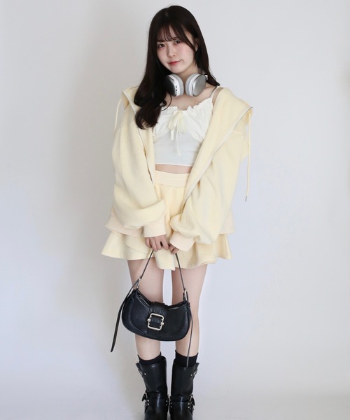 nadia キラキラ スウェットミニスカート スウェットミニスカート【JD】（スカート）｜Judin（ジュディン