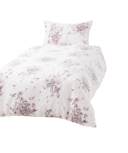 【セール】WARMY ボタニカルフラワー 掛け布団カバー ダブル グレー（寝具）｜Francfranc（フランフラン） 5,076円