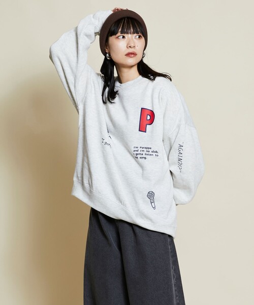 【セール】限定展開 PaRappa the Rapper/パラッパラッパー 別注 リラックスフィット ランダムプリント クルーネックスウェット/Random（スウェット）｜FREAK'S STORE（フリークスストア）