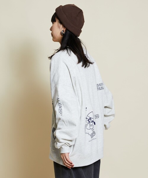 【セール】限定展開 PaRappa the Rapper/パラッパラッパー 別注 リラックスフィット ランダムプリント クルーネックスウェット/Random（スウェット）｜FREAK'S STORE（フリークスストア）