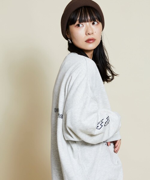 【セール】限定展開 PaRappa the Rapper/パラッパラッパー 別注 リラックスフィット ランダムプリント クルーネックスウェット/Random（スウェット）｜FREAK'S STORE（フリークスストア）