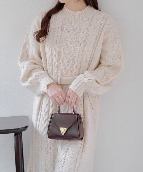 【emu】DIESEL　M-PANTESSE ケーブルニットワンピース ケーブルニットミニワンピース｜PETAL ONLINE（ペタルオンライン）