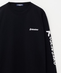 T-GRAPHICS 袖ロゴプリント長袖Tシャツ