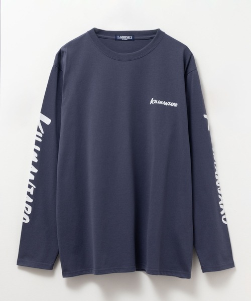 Mac-House(マックハウス)の「T-GRAPHICS 袖ロゴプリント長袖Tシャツ(Tシャツ/カットソー・メンズ・ホワイト/ブラック/カーキ/ブルーグレー・S/M/L/XL)」の13枚目の写真