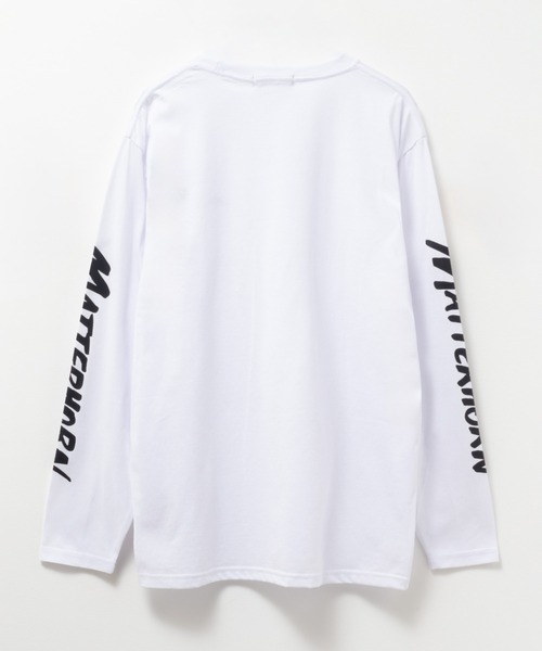 Mac-House(マックハウス)の「T-GRAPHICS 袖ロゴプリント長袖Tシャツ(Tシャツ/カットソー・メンズ・ホワイト/ブラック/カーキ/ブルーグレー・S/M/L/XL)」の6枚目の写真