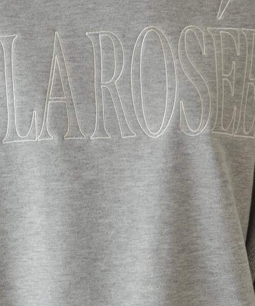 OPAQUE.CLIP（オペークドットクリップ）の「◆《美人百花掲載》ロゴ裏毛ショートトップス【洗濯機洗い可】（Tシャツ/カットソー・レディース・ホワイト/ネイビー/グレー・38/40/42）」の11枚目の写真