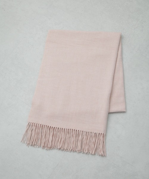 NANO universe（ナノユニバース）の「ソフトタッチストール（マフラー・レディース・グレー/オフホワイト/ピンク・FREE）」の5枚目の写真