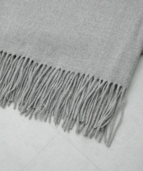 NANO universe（ナノユニバース）の「ソフトタッチストール（マフラー・レディース・グレー/オフホワイト/ピンク・FREE）」の7枚目の写真