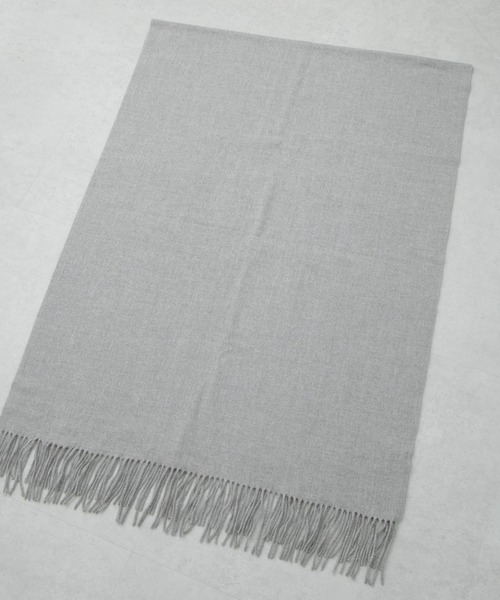 NANO universe（ナノユニバース）の「ソフトタッチストール（マフラー・レディース・グレー/オフホワイト/ピンク・FREE）」の9枚目の写真