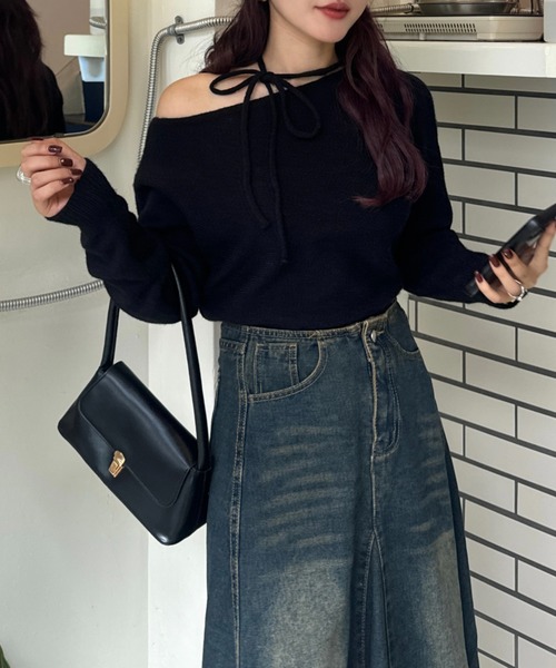 efill（エフィル）の「スクエア クラッチバック / ハンドバック（ハンドバッグ・レディース・ブラック・FREE）」の11枚目の写真