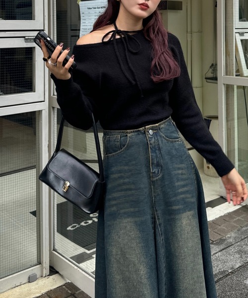 efill（エフィル）の「スクエア クラッチバック / ハンドバック（ハンドバッグ・レディース・ブラック・FREE）」の14枚目の写真