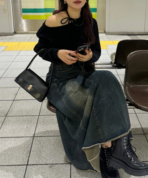 efill（エフィル）の「スクエア クラッチバック / ハンドバック（ハンドバッグ・レディース・ブラック・FREE）」の18枚目の写真