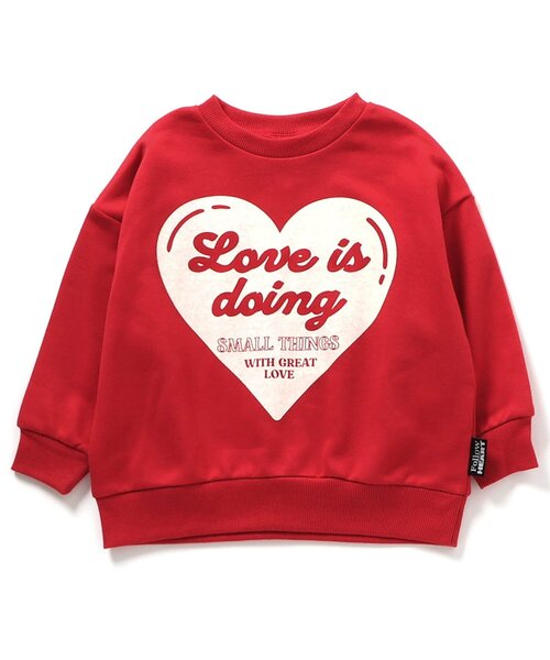 BREEZE(ブリーズ)の「【WEB限定】ハートフラワートレーナー(スウェット・キッズ・レッド/ブラック/ブルー/グレー・80/90/130/140/100/110/120)」の10枚目の写真