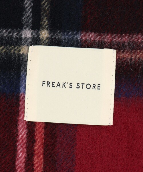FREAK'S STORE（フリークスストア）の「ウールチェックマフラー（マフラー・レディース・レッド/グリーン/イエロー・ONE SIZE）」の5枚目の写真