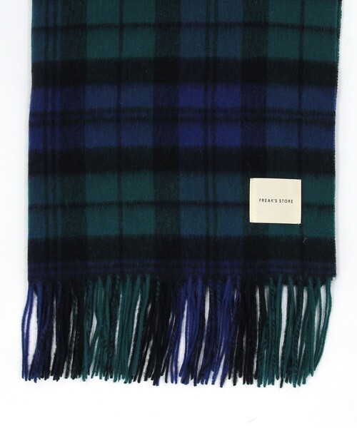 FREAK'S STORE（フリークスストア）の「ウールチェックマフラー（マフラー・レディース・レッド/グリーン/イエロー・ONE SIZE）」の9枚目の写真