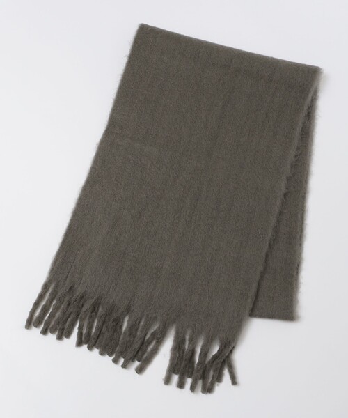 SHIPS（シップス）の「【WEB限定】SHIPS:〈洗濯機可能〉ボリューム マフラー (ソリッド)（マフラー・メンズ・グレー/ナチュラル/グリーン・ONE SIZE）」の8枚目の写真