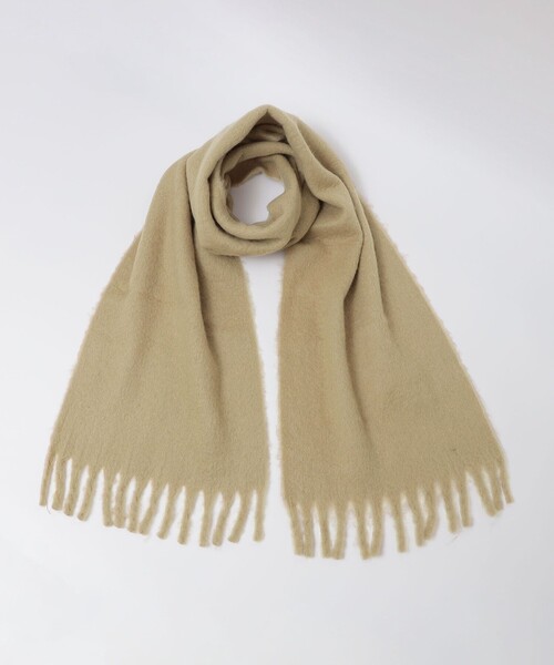 SHIPS（シップス）の「【WEB限定】SHIPS:〈洗濯機可能〉ボリューム マフラー (ソリッド)（マフラー・メンズ・グレー/ナチュラル/グリーン・ONE SIZE）」の11枚目の写真