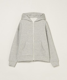 three dots（スリードッツ）の「スリークテリー zipupフーディ（スウェット）」