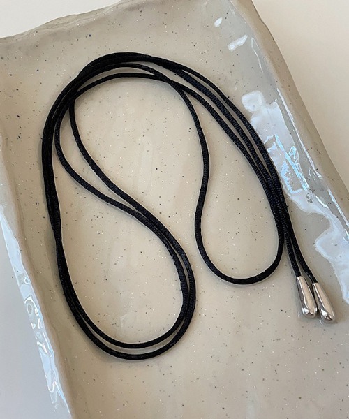 ARCHIVER（アーカイバ）の「【Bz】コードネックレス マルチウェイ/ユニセックス（MA/EK170）（ネックレス・レディース・ブラック・FREE）」の2枚目の写真