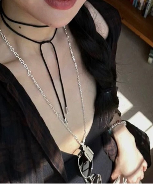 ARCHIVER（アーカイバ）の「【Bz】コードネックレス マルチウェイ/ユニセックス（MA/EK170）（ネックレス・レディース・ブラック・FREE）」の3枚目の写真