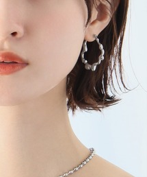 Ampirula（アンピルーラ）の「変形ウェーブフープピアス（ピアス（両耳用））」