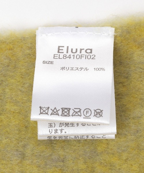 Elura(エルーラ)の「もちふわ小顔チェックストール/130490(ストール/ショール・レディース・イエロー/オレンジ・ONE SIZE)」の12枚目の写真