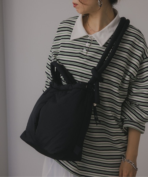 210nouve（トゥージュヌーブ）の「3way ソフト パデッド ショルダーバッグ（ショルダーバッグ・レディース・ブルー/アイボリー/ブラック/オレンジ・FREE）」の20枚目の写真