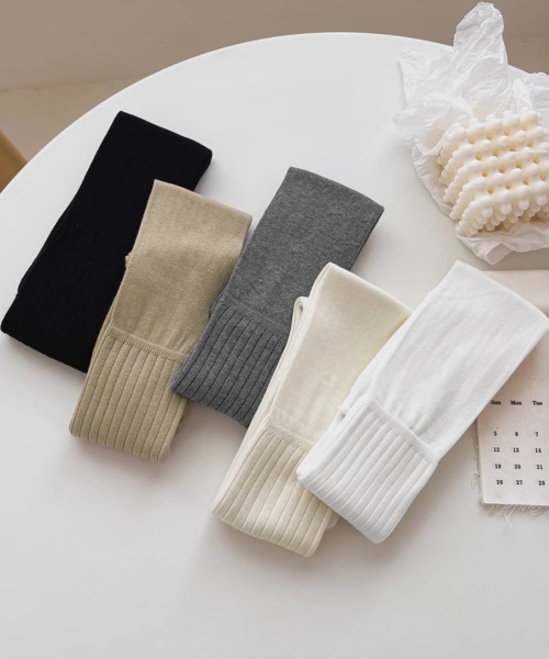 Miniministore(ミニミニストア)の「ニーハイソックス 韓国 ルーズソックス(ソックス/靴下・レディース・ベージュ/ブラック/アイボリー/グレー/ホワイト・FREE)」の21枚目の写真