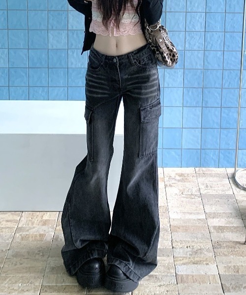 セール】デニムカーゴパンツ（デニムパンツ）｜ViViDAY（ビビデー）の