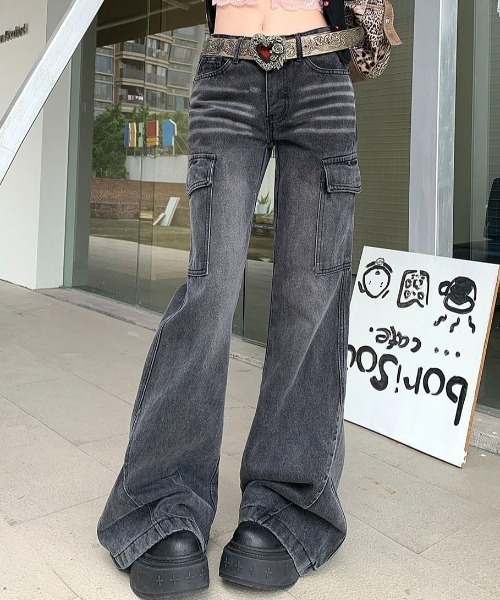 セール】デニムカーゴパンツ（デニムパンツ）｜ViViDAY（ビビデー）の