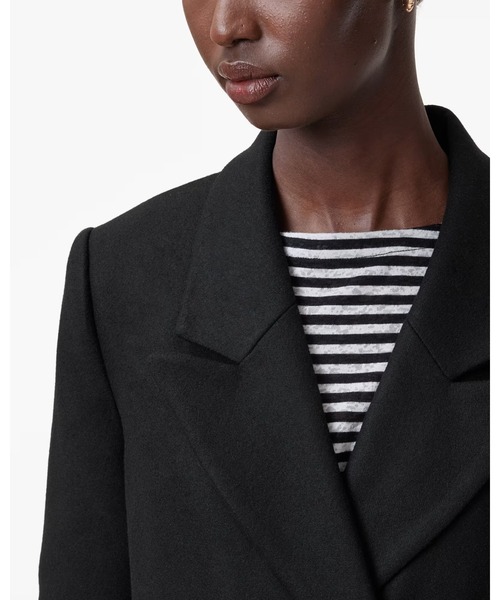 ALLSAINTS(オールセインツ)の「ELLEN DOUBLE BREASTED COAT | ELLEN ダブル ブレスト コート(チェスターコート・レディース・ブラック・4/6/8/10)」の5枚目の写真