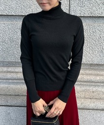 JENNE(ジェンヌ) 長袖セーター サイズL レディース - 黒 タートルネック ジェンヌ 長袖セーター サイズL レディース - 黒 タートルネック