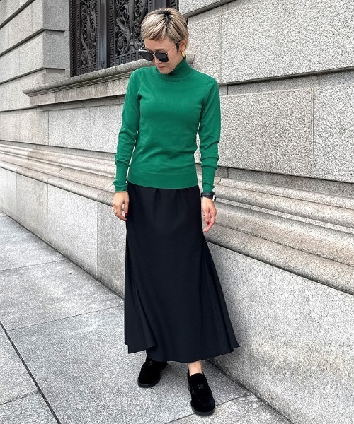 新品】JENNE カシミヤ混ソフトタッチタートルネック （Lサイズ