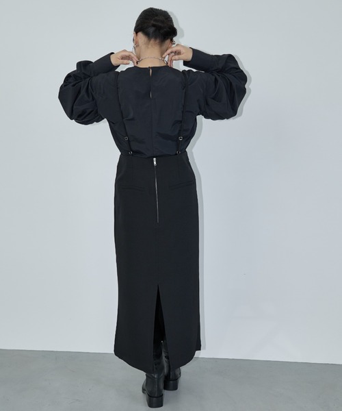 AIC.（エーアイシー）の「タックスリーブナイロンブラウス（シャツ/ブラウス・レディース・オフホワイト/ブラック・FREE）」の14枚目の写真