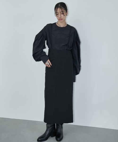 AIC.（エーアイシー）の「タックスリーブナイロンブラウス（シャツ/ブラウス・レディース・オフホワイト/ブラック・FREE）」の11枚目の写真