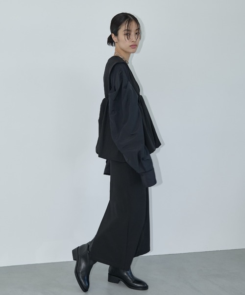 AIC.（エーアイシー）の「タックスリーブナイロンブラウス（シャツ/ブラウス・レディース・オフホワイト/ブラック・FREE）」の21枚目の写真