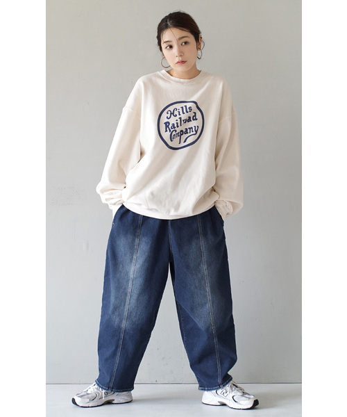 e-zakkamania stores（イーザッカマニアストアーズ）の「裏起毛 Logo print sweat（スウェット・レディース・ブラック/ライトベージュ・フリー）」の17枚目の写真