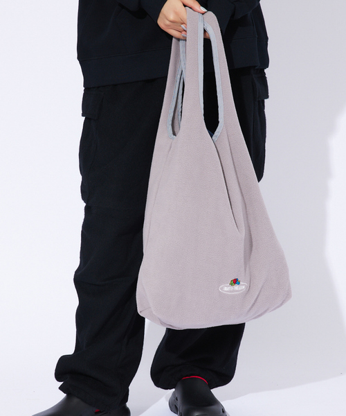 FRUIT OF THE LOOM（フルーツオブザルーム）の「【FRUIT OF THE LOOM】フリーストートバッグ / FREECE TOTE BAG【WEB限定】（トートバッグ・レディース・グリーン/ピンク/ブラウン/ネイビー/オレンジ/ライトグレー・フリー）」の2枚目の写真