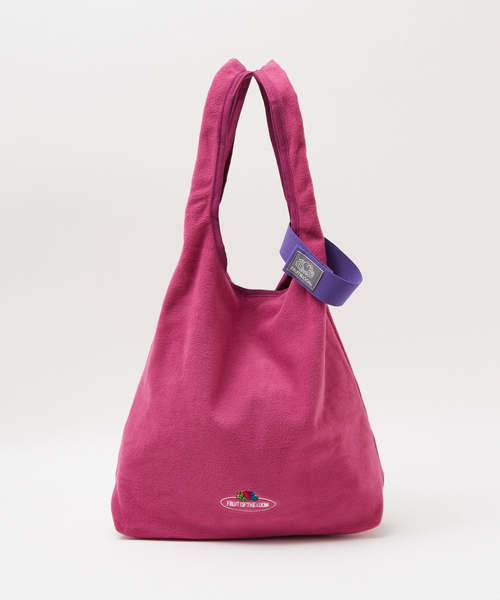 FRUIT OF THE LOOM（フルーツオブザルーム）の「【FRUIT OF THE LOOM】フリーストートバッグ / FREECE TOTE BAG【WEB限定】（トートバッグ・レディース・グリーン/ピンク/ブラウン/ネイビー/オレンジ/ライトグレー・フリー）」の8枚目の写真