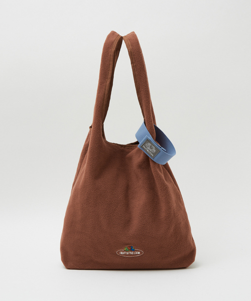 FRUIT OF THE LOOM（フルーツオブザルーム）の「【FRUIT OF THE LOOM】フリーストートバッグ / FREECE TOTE BAG【WEB限定】（トートバッグ・レディース・グリーン/ピンク/ブラウン/ネイビー/オレンジ/ライトグレー・フリー）」の10枚目の写真