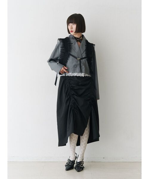 jouetie（ジュエティ）の「チュールハーネス（サスペンダー・レディース・オフホワイト/ブラック・FREE）」の17枚目の写真