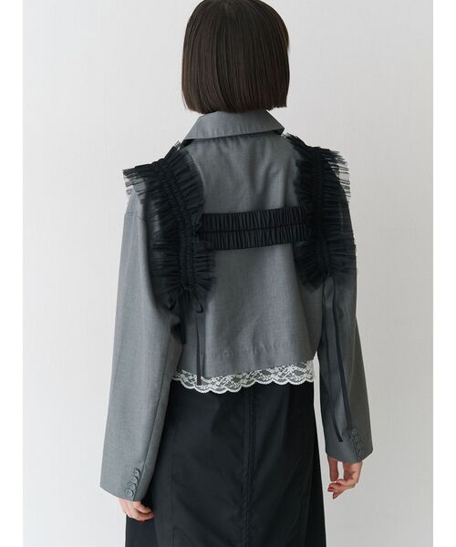 jouetie（ジュエティ）の「チュールハーネス（サスペンダー・レディース・オフホワイト/ブラック・FREE）」の18枚目の写真