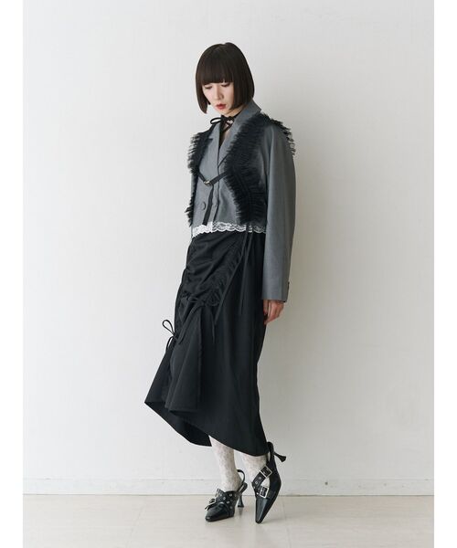 jouetie（ジュエティ）の「チュールハーネス（サスペンダー・レディース・オフホワイト/ブラック・FREE）」の16枚目の写真